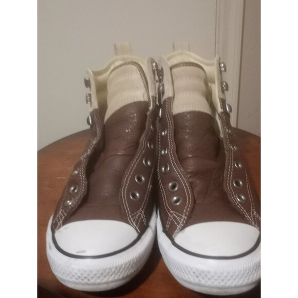 Converse Shoes Mens Size 9 Tan Brown Chuck Taylor All Star Hiker Leather Suede - Picture 6 of 13